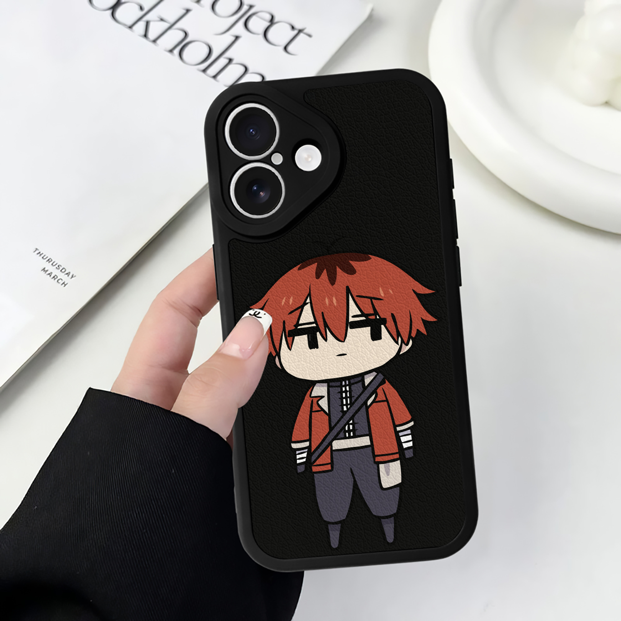 （画像用） 葬送のフリーレン Frieren 【iPhone 16シリーズ対応】シリコンスマホケース（レザー調） 材質：シリコン